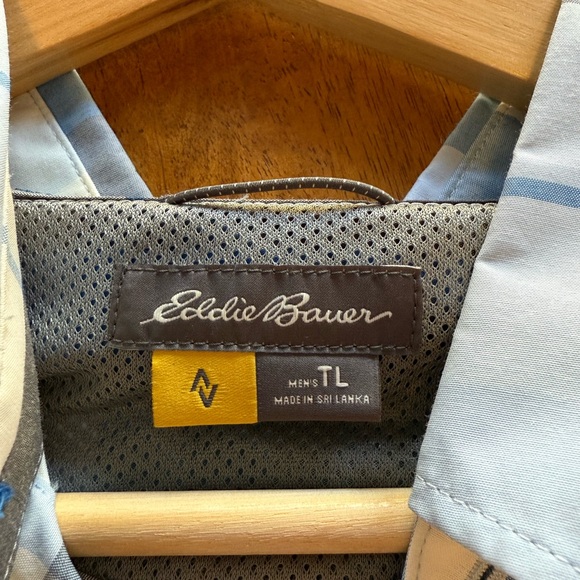 Eddie Bauer NWT Men’s Travex On The Go Poplin Plaid FreeDry Shirt - Picture 3 of 9